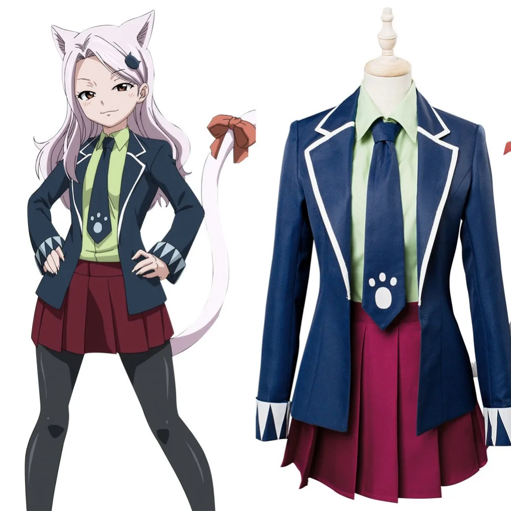 

Fairy Tail Cosplay Final Season Carla Human Cosplay Costume Uniform Dress Full Suit Halloween Carnival Costumes Tailor Made
