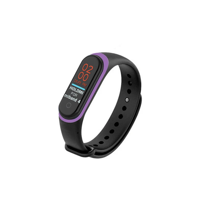 Аксессуары для браслетов mi Band 4 для Xiaomi mi Band 3 ТПУ браслеты сменный ремешок для браслет millet 3/4 твил двухцветный - Цвет: R