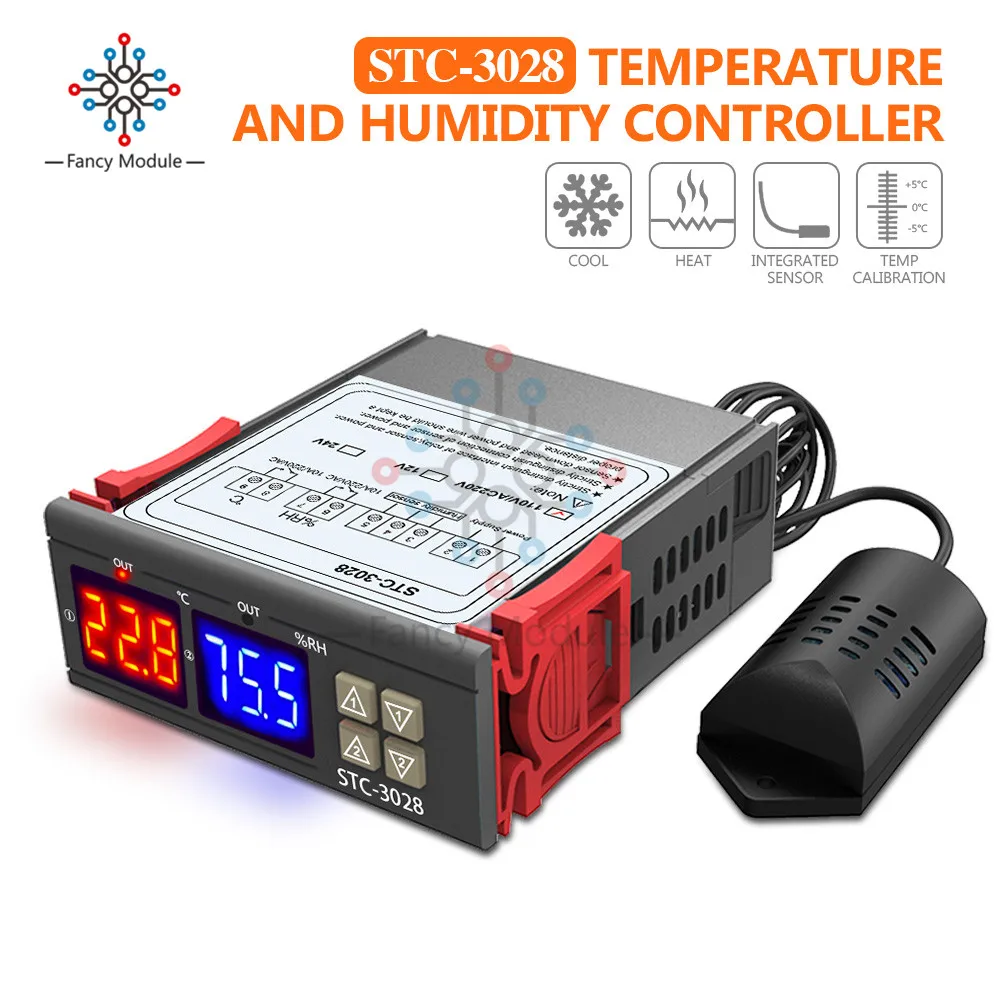 Digital Temperature Controller and Humidity Control Controller Sensor 110v 220v