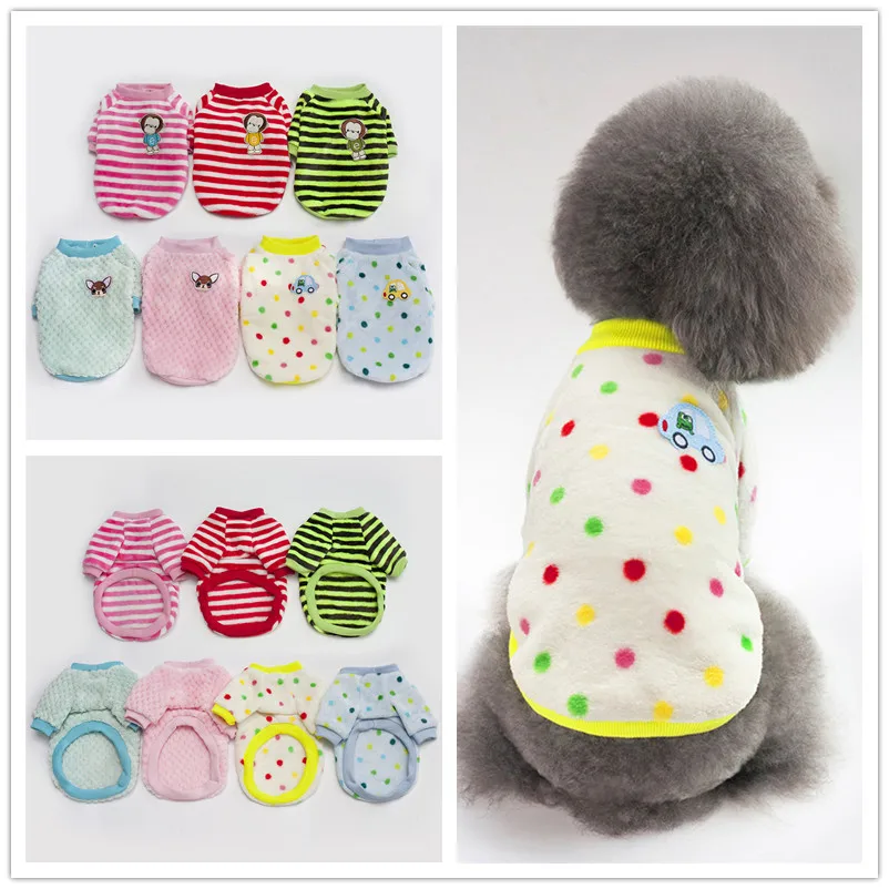 

dog clothes puppy fleece sweatshirt pet spring autumn clothes S-2XXL F94