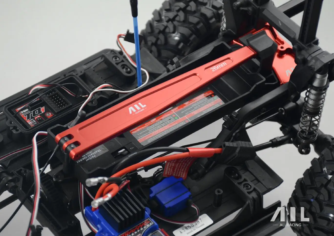 

ALLRC CNC alloy battery fix plate bracket for traxxas trx 4 crawler rc car