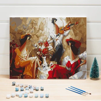 

Abstract Painting By Numbers 40x50cm Kits Acrylic Paint Pictures On Canvas Wall Art For Home Decor