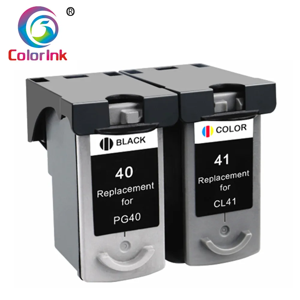 Coloink 2 шт PG40 CL41 чернильный картридж для Canon PIXMA iP1800 iP1200 iP1900 iP1600 MX300 MP160 MP140 принтер