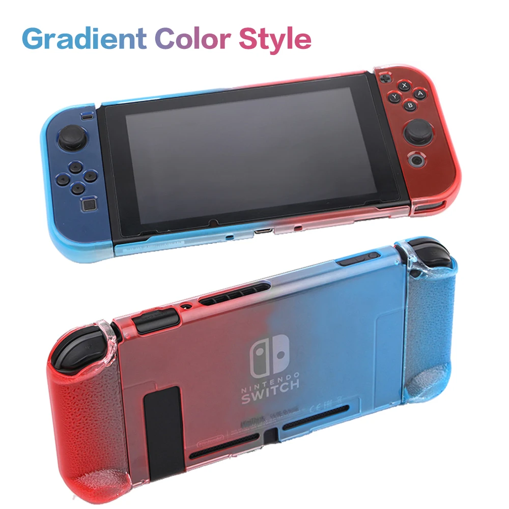 Прозрачный чехол Dockable Crystal ABS для Nintendo Switch NS NX жесткий прозрачный с градиентными
