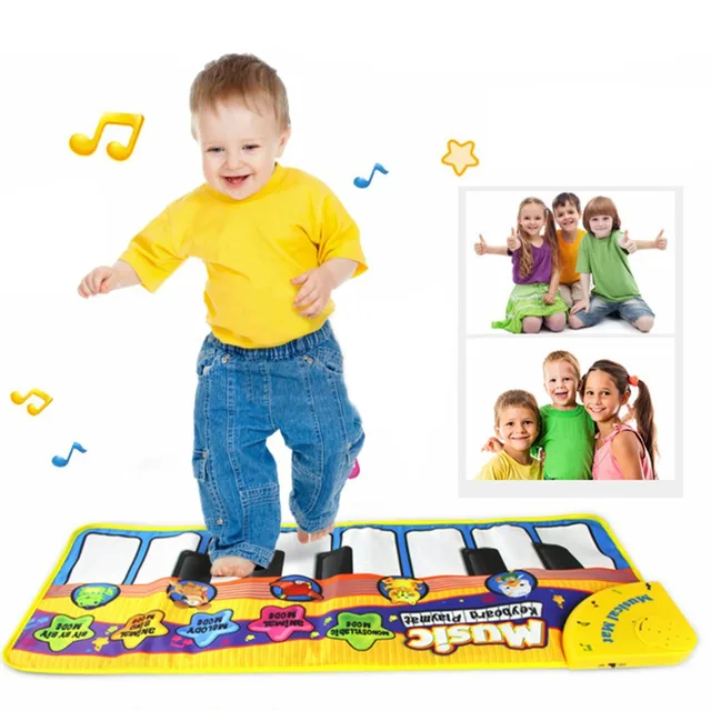 Multifunctional Kids Informative Educational Musical Toys Innovative Musical Kid Piano Play Mat with Lovely Animal Pattern