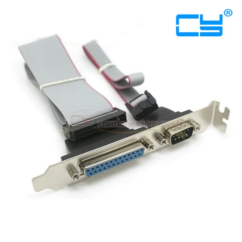 Серийный DB9 Pin COM с параллельным DB25 LPT кабель PCI слотом заголовка кронштейн|db9 serial