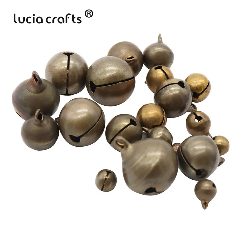 Lucia crafts, мульти упаковка, металл, бронза, Ретро стиль, колокольчики, сделай сам, для дома, рождественская елка, украшения, вечерние, аксессуары, H0107