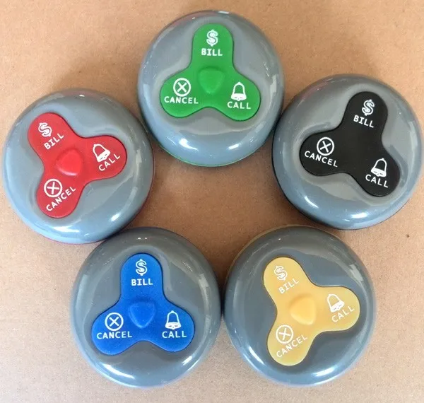 

10PCS Waiter Call Button for Wireless restaurant buzzer caller table call/calling button waiter pager system