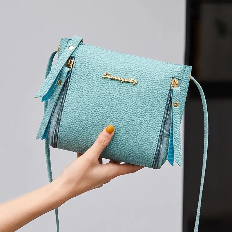 

2019 Hot Crossbody Bags For Women Casual Mini Candy Color Messenger Bag For Girls Flap Pu Leather Shoulder Bags