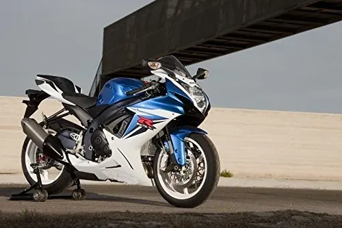 

Blue w/ White ABS Plastic Complete Motorcycle Injection Fairing Kit for 2011-2015 Suzuki GSXR 600 750 Full Body Molding Set