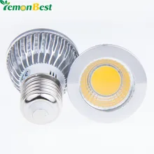 Розничная затемнения 6 Вт COB светодиодный светильник E27 светодиодный свет теплый белый, холодный белый 60 градусов прожектор для домашнего освещения