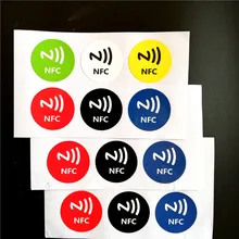 6 шт. NFC Ntag213 тег Стикеры 13,56 МГц NTAG203 универсальная этикетка NXP Поддержка Android телефон