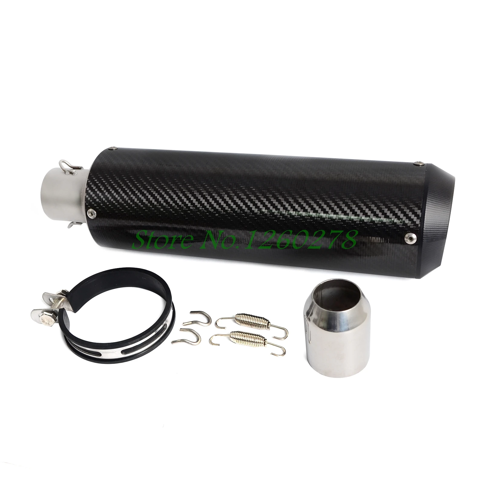 

Universal Carbon Fiber Exhaust Muffler Pipe Slip on Motorcycle Street Bike 38-51MM Motocross Supermoto Street Bike Scooter ATV