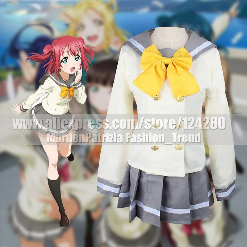 アニメ愛ライブ サンシャイン Aqours黒澤ルビーかわいいセーラー服コスプレ衣装サマースクール制服ロリータgilrドレス Anime Love Live Love Liveuniforme Lolita Aliexpress