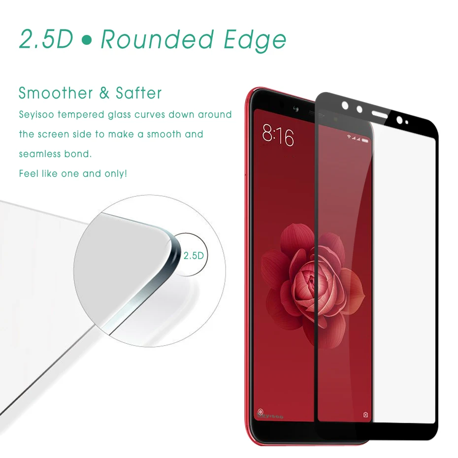 Seyisoo Brand Tempered Glass For Xiaomi Mi6X (8)