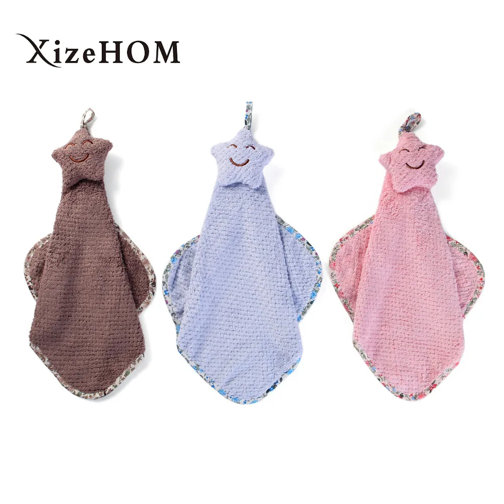 XizeHOM Quick drying towel hand Kitchen Towel (3 colors/package)quick