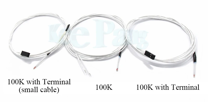 5 шт./лот 100K ohm NTC 3950 Термисторы датчики с кабелем Dupont головка для экструзии части температурный терминал 3D принтеры части