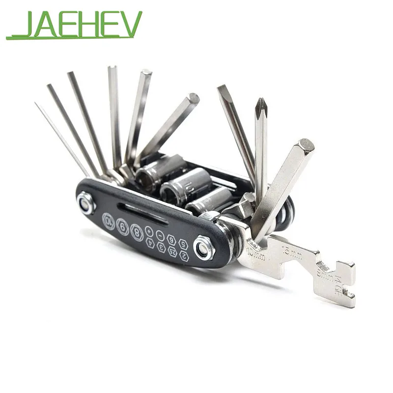 

15 in 1 Bike Repair Tools Kits Multifunction MTB Bike Bicycle Hexagon Screwdriver Wrench Repair Tool Cycling Accessories