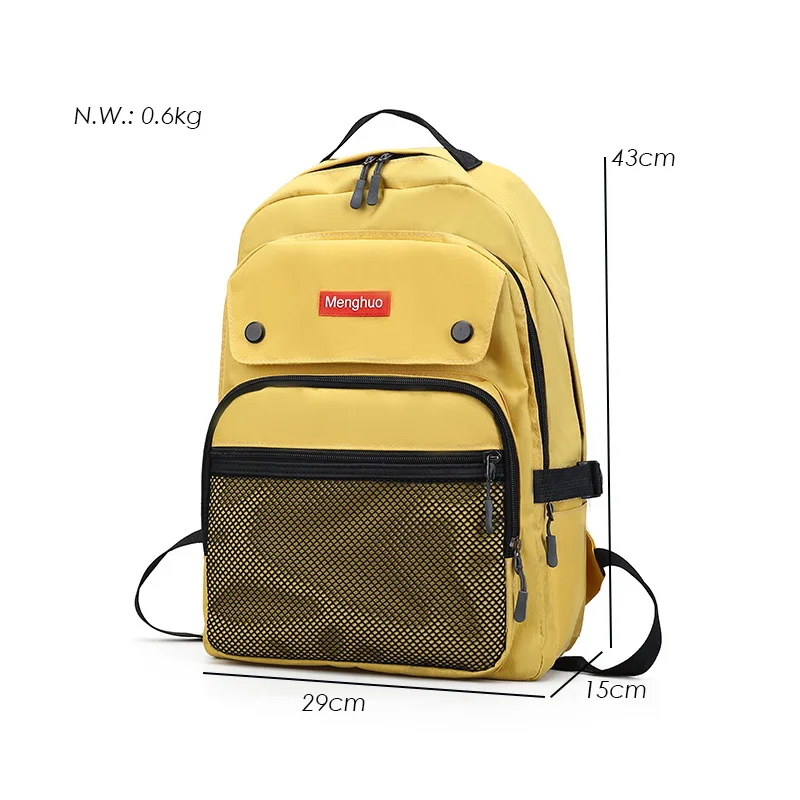 2017 Women Backpacks For Teenage Girls Youth Trend Schoolbag Student Bag Menghuo BRAND Nylon Waterproof Laptop Backpack Mochilas (49)