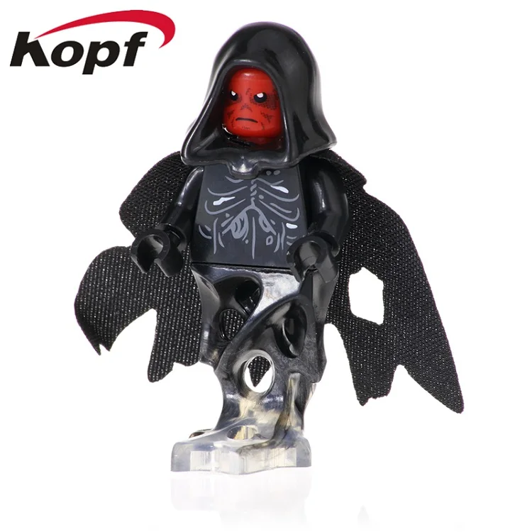 

20Pcs Building Blocks Bricks Pretty Gift Red Skull Iron Man Chost Rider Ulysses Klaw Action Figures For Children Toys XH 977