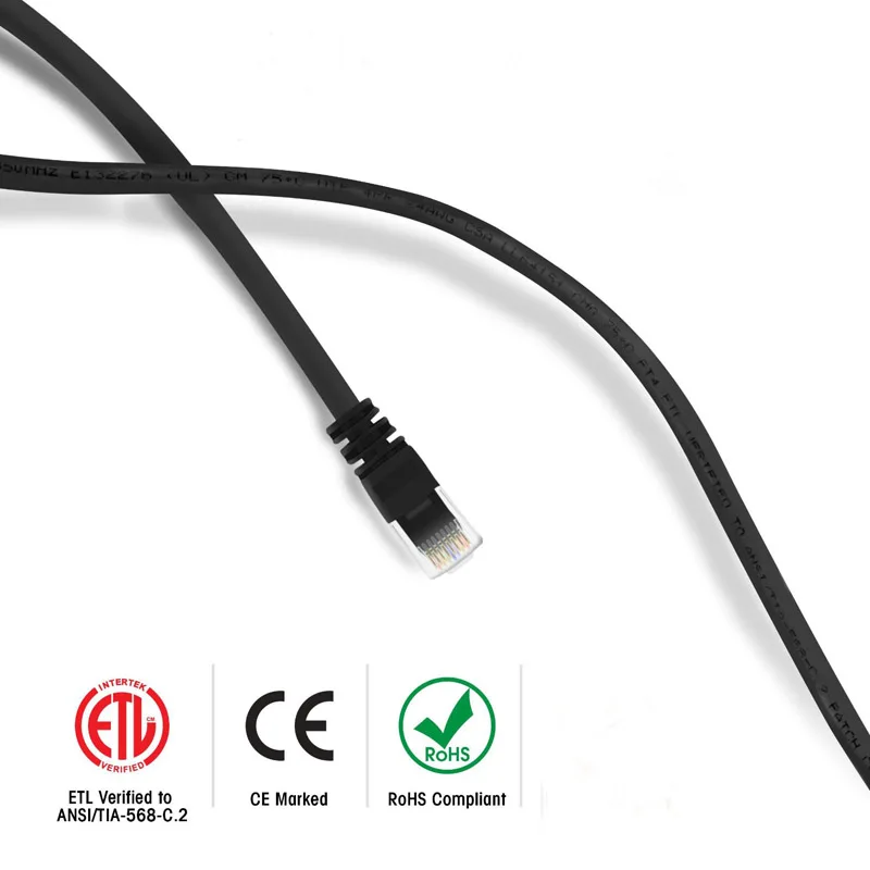 3 фута 1 м UTP CAT5E RJ45 сетевой шнур Cat5 гигабитный Ethernet кабель многожильный медный