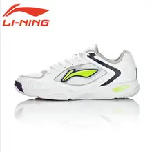 Li Ning New Original Cushion Bounse Badminton Shoes for Men Wear-Resistant Male Sports Platform Sneakers AYAH007