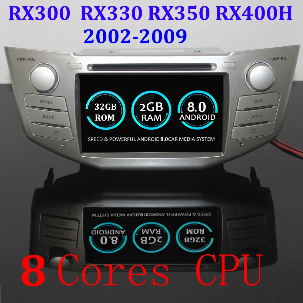 Автомобильный DVD двойной corefor lexus rx350 rx400 h чистый Android 4.4.2 1080 P емкостный Экран 3g WI-FI 1g