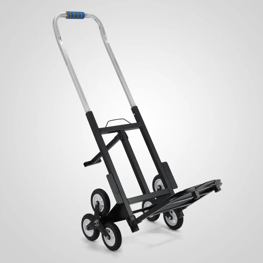 

Portable Step Stair Climb Climbing Folding Cart Up To 420lb Trolley Moving