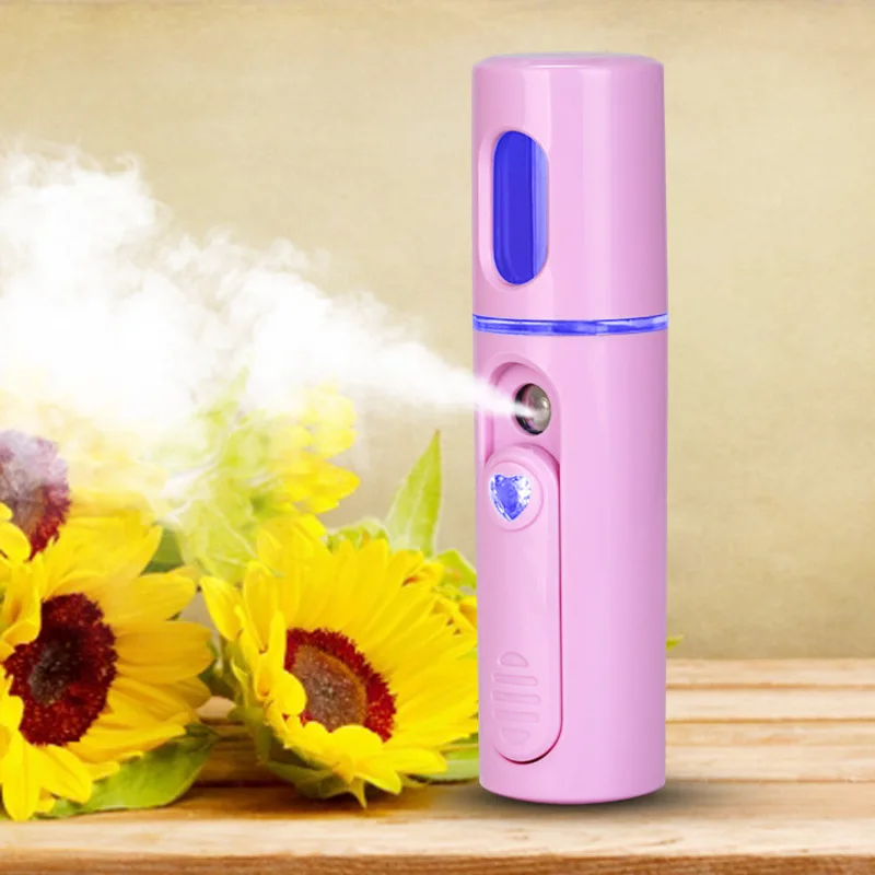 

Nano Steamer Handy Mister Facial Mist Spray Moisture Face Sprayer Rechargeable Sliding Mini USB Charging Facial Spa 38D