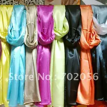 Твердый имитировать шелк шарф, шейный платок шарфы шаль 160*50 см 15 шт./лот#2087