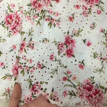 

Red White Velvet Lace Fabric 2019 High Quality Soft African Lace Fabric Swiss Cotton Lace French Lace Fabric For Evening Dress