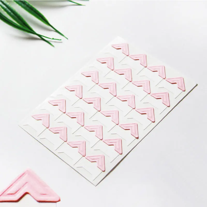 Высокое качество, винтажные DIY рамки украшения 24 шт./лот, популярные бумажные наклейки для скрапбукинга, для фотоальбомов, Лидер продаж - Цвет: Розовый