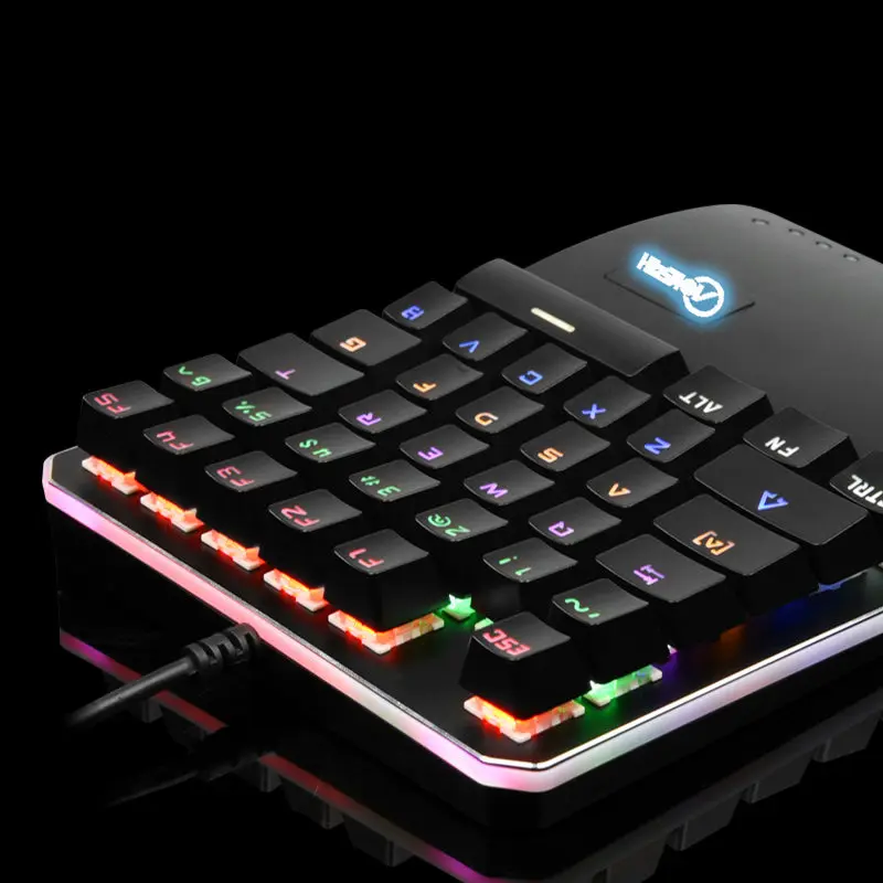 Aoyeah одна/одна ручная механическая клавиатура USB Проводная RGB игровая 35 клавиш