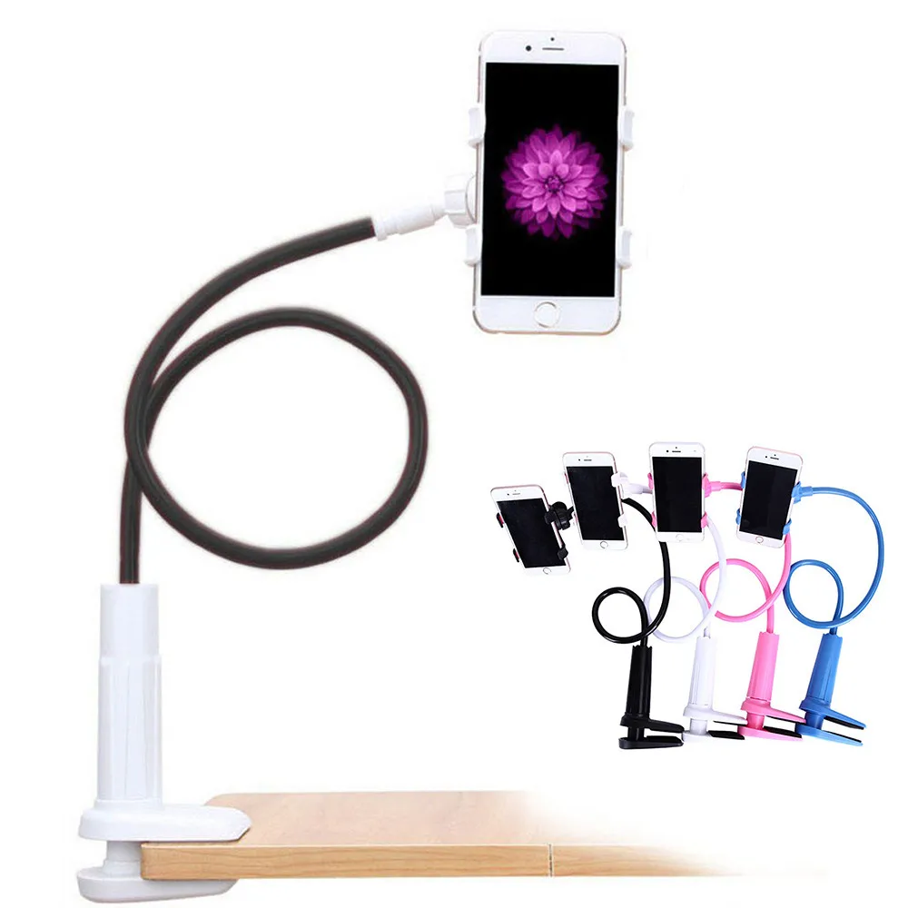 

Binmer Flexible Long Arms Lazy Clip Holder 360 Clip Mobile Cell Phone Holder Lazy Bed Desktop Bracket Mount Stand Drop1.15