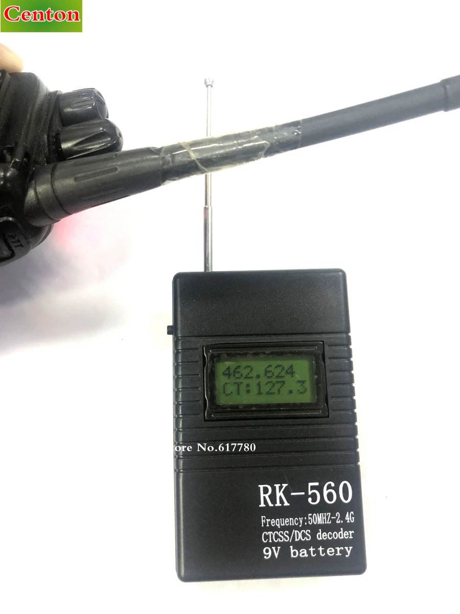 High sensitive handheld frequency meter 50MHZ-2.4G for walkie talkie ham radio CTCSS DCS decoder RK560 baofeng walkie talkie