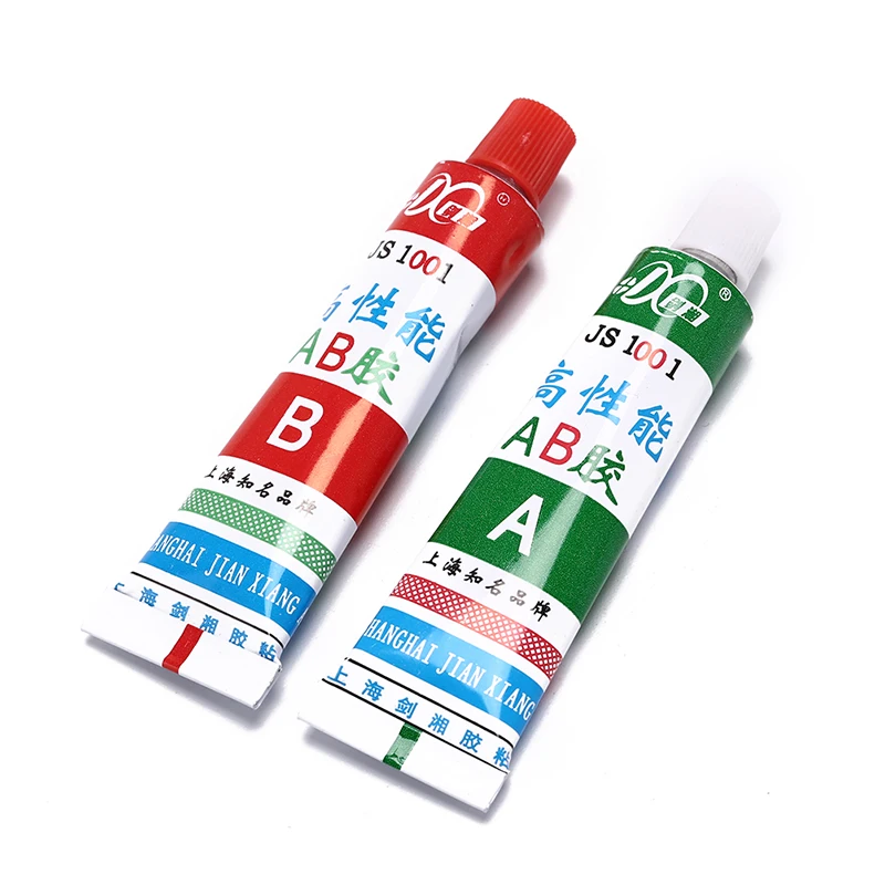 2pcs/set High Quality Ultra Strong Ab Epoxy Adhesive Glue Spatula Strong Ceramic Glass Rubber Length:7-8cm