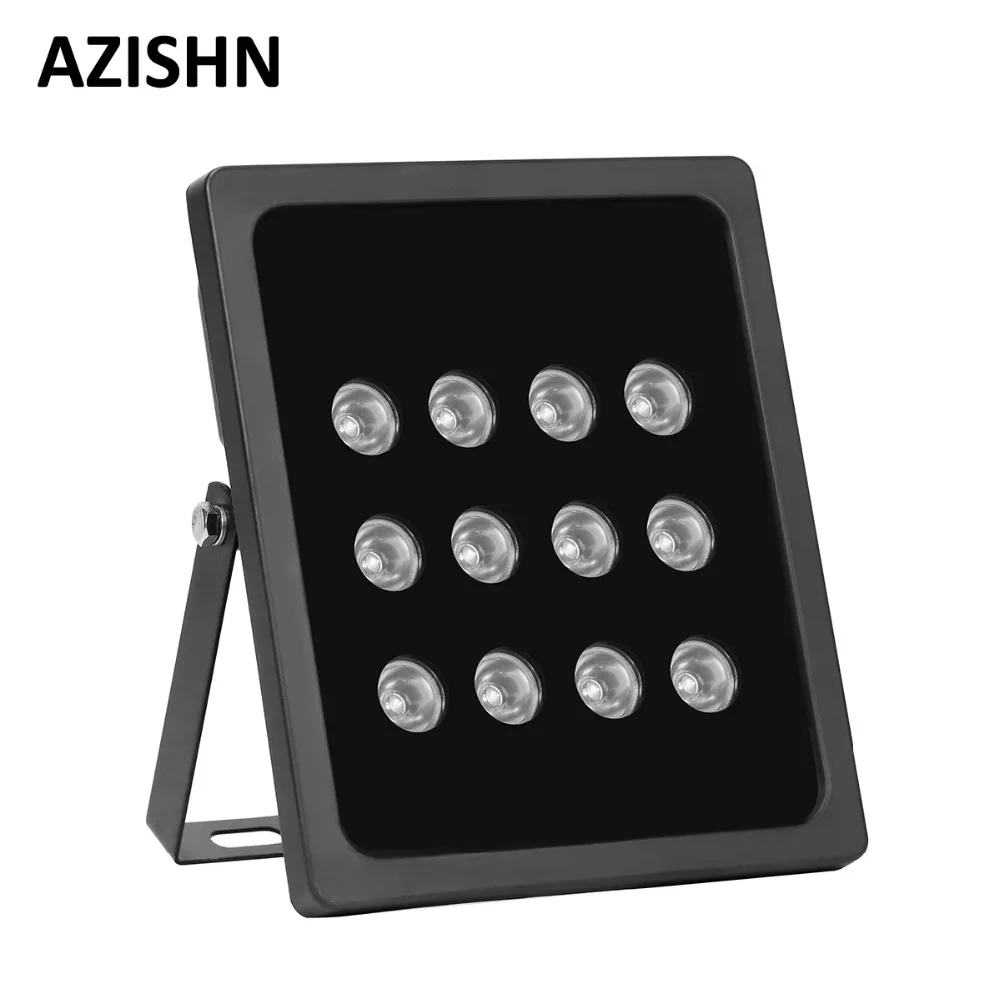 AZISHN CCTV 12 шт. массив светодиодов ИК осветитель инфракрасный открытый водонепроницаемый ночного видения CCTV заполняющий светильник для CCTV камеры безопасности