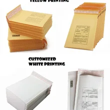 220*300 мм Золотая желтая Крафтовая бумага почтовый конверт/ударопрочная пузырьковая мягкая крафт-бумага почтовый пакет конверт с пузырчатой пленкой 50 шт