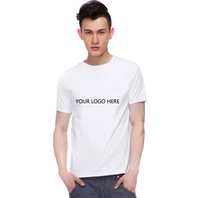 Белые топы Повседневная футболка для мужчин плюс размер XS-3XL