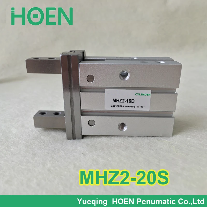 

High quality Single acting normally open mini gripper pneumatic finger cylinders MHZ2-20S aluminium air clamps