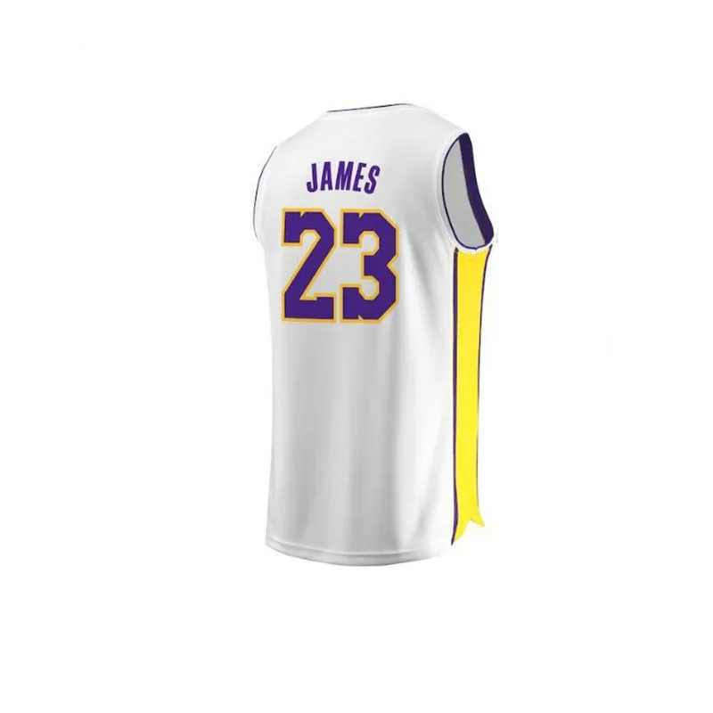 New James Basketball Jersey 23 Embroidery Stitched Basketball Uniforms Set Shirt & Shorts Breathable Training D Tops