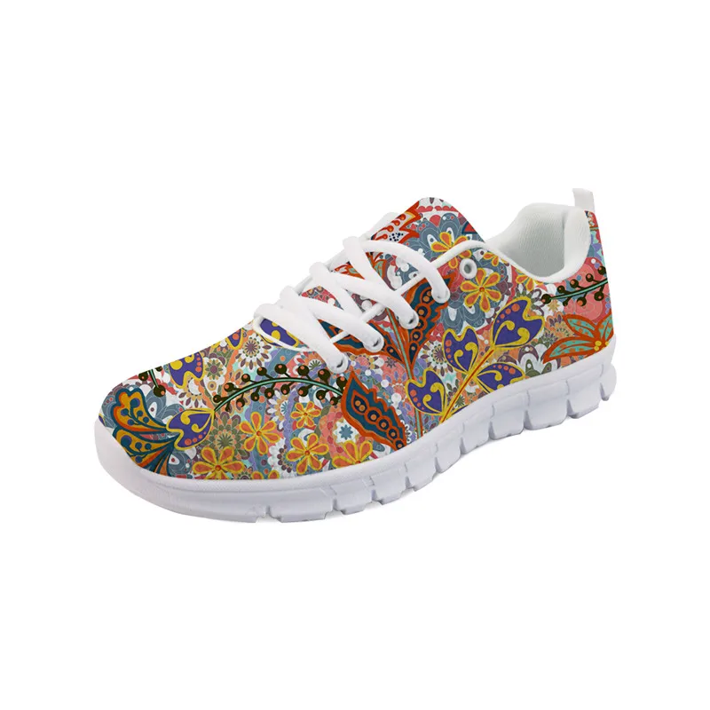

Noisydesigns Custom Cute Women Sneakers Flats Summer Air Comfortable Mesh Shoes Ladies Flats Nurse Zapatos Mujer Running shoe
