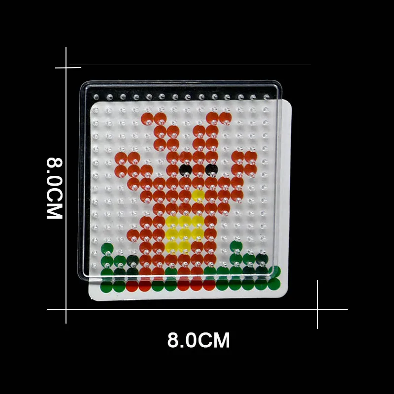 Головоломки Pegboards узоры шаблоны& гладильная бумага& Белый пластиковый пинцет для 5 мм бусины Хама 3D головоломки игрушки для детей - Цвет: template and card