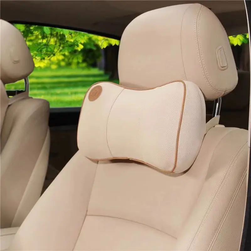 

2019 New Car Pillow Space Memory Foam Fabric Neck Headrest Car Covers Vehicular Pillow Car Seat Cover Headrest Neck Pillow