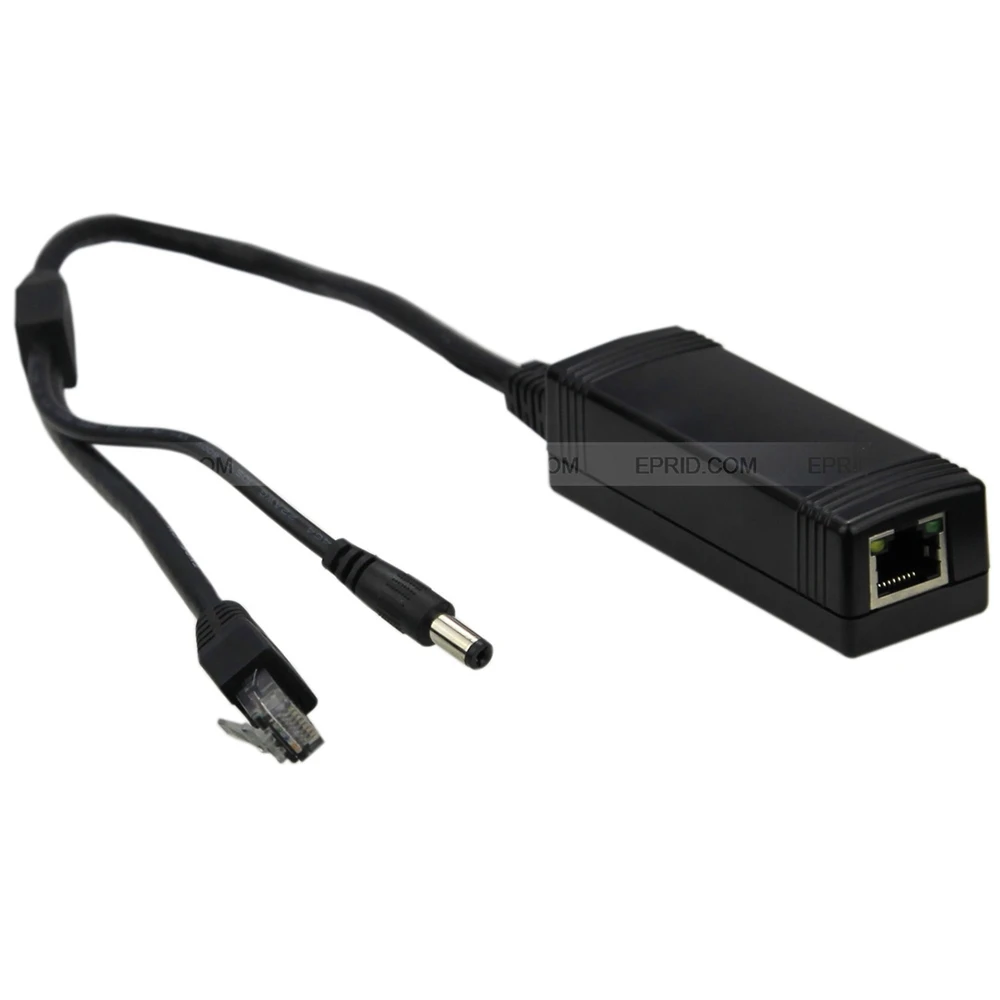 Power Over Passive POE Injector Cable Adapter Splitter Kit for