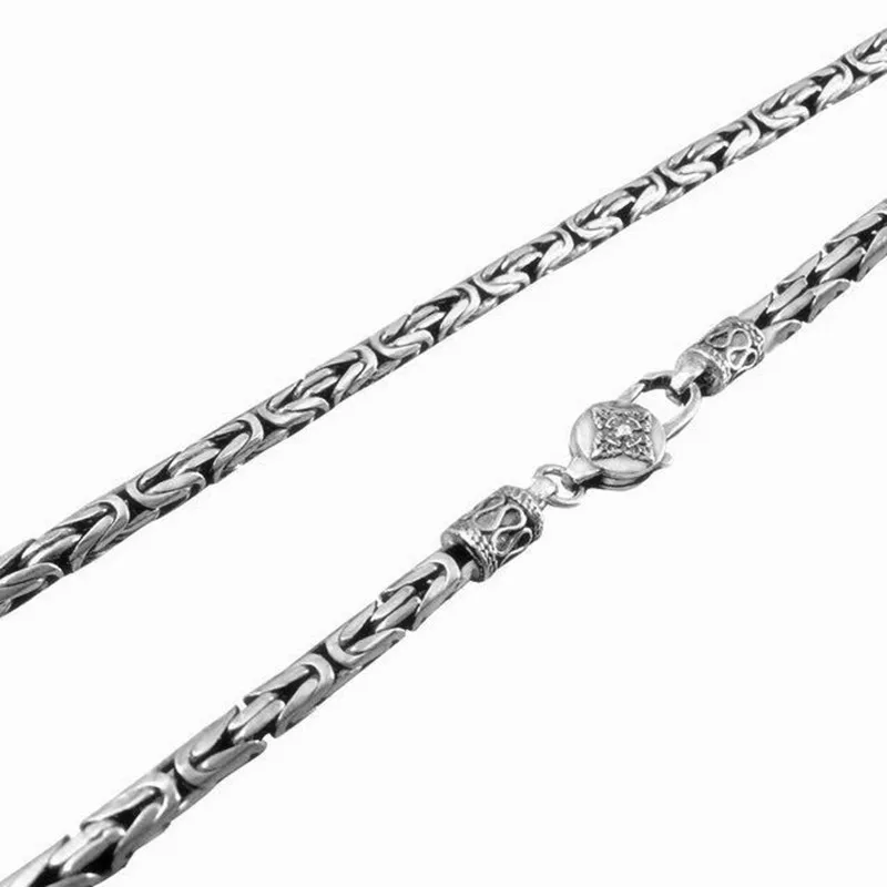 Мужской и Женский чокер из серебра 100% пробы с цепочкой 5 мм|Ожерелья| |