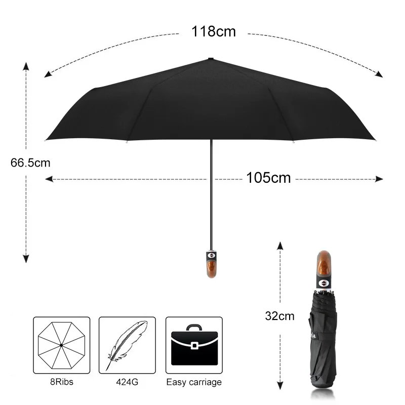 Полностью Автоматический складной автоматический зонт дождь для женщин мужской Авто роскошный большой Ветрозащитный зонты для путешествий для мужчин дождь черное покрытие
