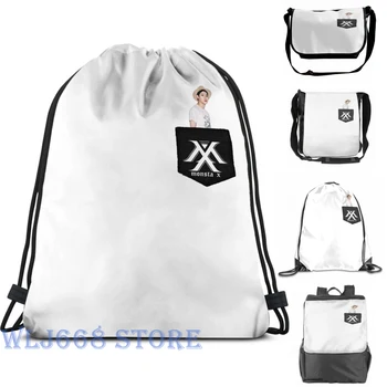 

Funny graphic print shoulder Bags women Pocket Idol - Monsta X - Jooheon Single shoulder backpack travel for men Gym Bag