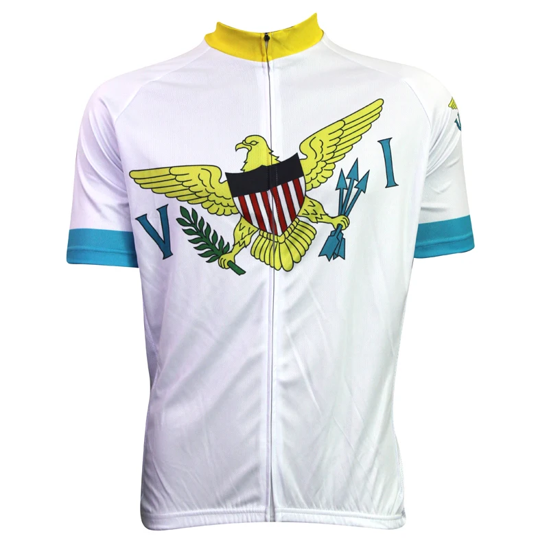 Cycling Racing Clothes Short Sleeve VIRGIN ISLANDS sport clothing hombre Mens Jersey Clothing Bike Shirt | Спорт и развлечения