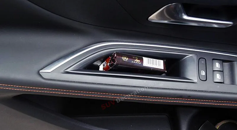 Для peugeot 5008 3008 GT- автомобильный Стайлинг передняя дверь ручка ящика для хранения Контейнер держатель лоток автомобильный Органайзер